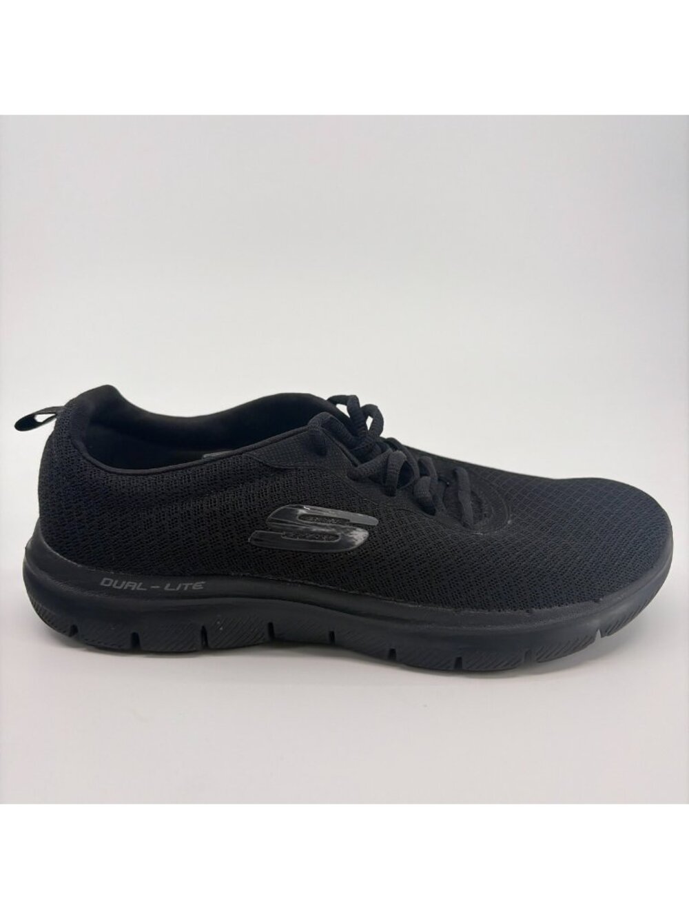 Skechers Flex Appeal 2.0 Womens Size 8D Black Athletic Running Shoes Sneakers